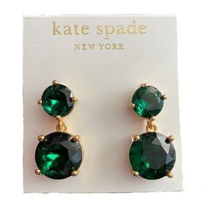 Green Emerald Crystal Earrings